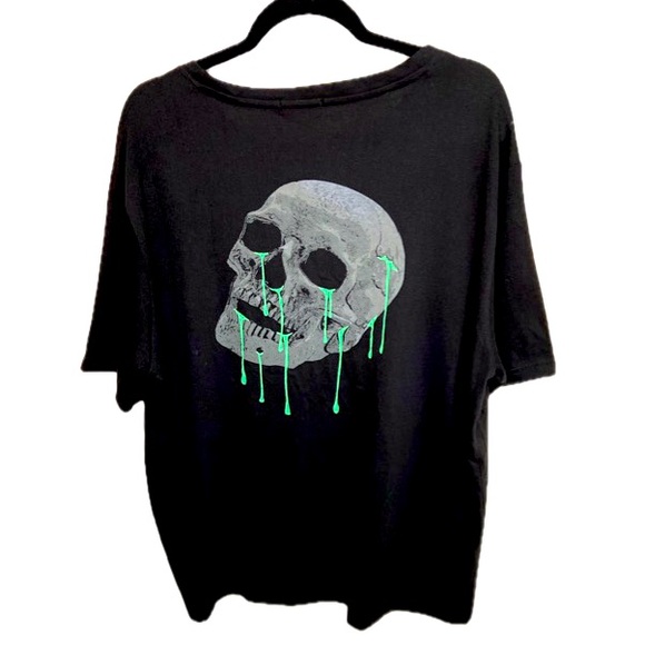 BOLONGARO TREVOR Melting 
Skull T-Shirt-Black Men’s Size 2XL - Picture 3 of 5